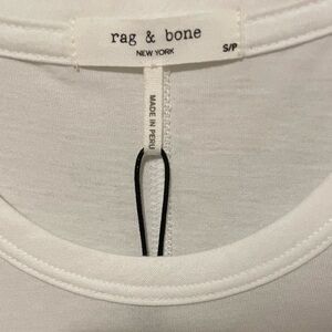 rag & bone • Timelessly Classic White Cap Sleeve Top   NWT   size Small